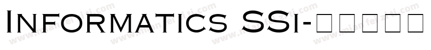 Informatics SSi字体转换